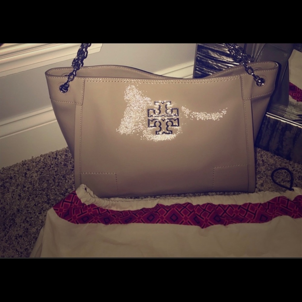 Tory Burch patent leather satchel